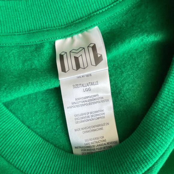 IML Orange Cat MEOWY CHRISTMAS Jingle Bells Ugly Christmas Sweatshirt Size L - Picture 4 of 5